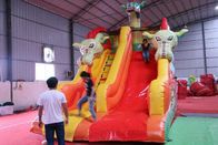 রেড ড্রাগন প্যাটার্ন বিগ Inflatable স্লাইড কাস্টমাইজড সাইজ সিই স্ট্যান্ডার্ড সরবরাহকারী