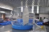 সজ্জায় বিক্রয়ের জন্য স্ফীত inflatable তুষার শো বল, ক্রিসমাস তুষার গ্লোব, inflatable ক্রিসমাস প্রদর্শন বল সরবরাহকারী