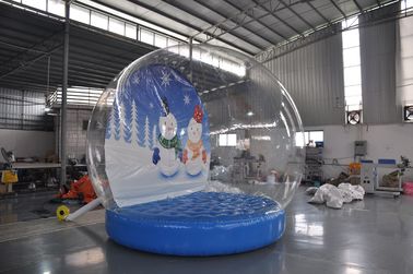 চীন সজ্জায় বিক্রয়ের জন্য স্ফীত inflatable তুষার শো বল, ক্রিসমাস তুষার গ্লোব, inflatable ক্রিসমাস প্রদর্শন বল কারখানা